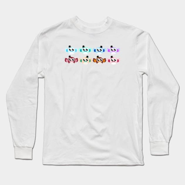 Colorful Owlets Long Sleeve T-Shirt by Kirion